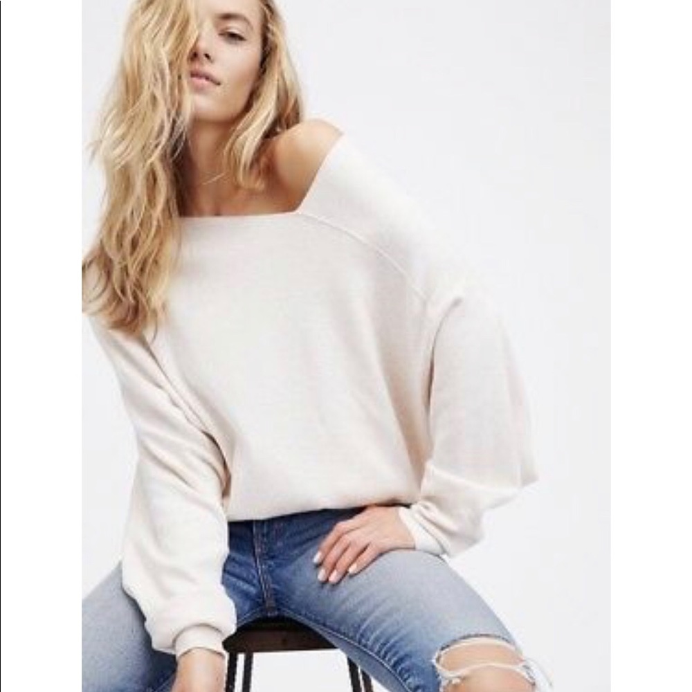 Free People - Off the shoulder sweatshirt